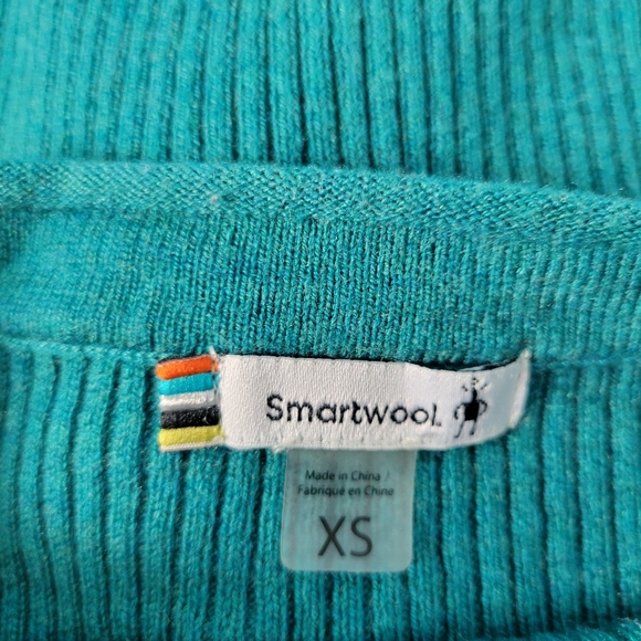 Smartwool Colorblock Ribbed Pullover Crew Sweater XS - Picture 11 of 12